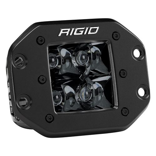 Rigid Industries Single Spot Flush Mount Midnight D-Series Pro - Discontinued