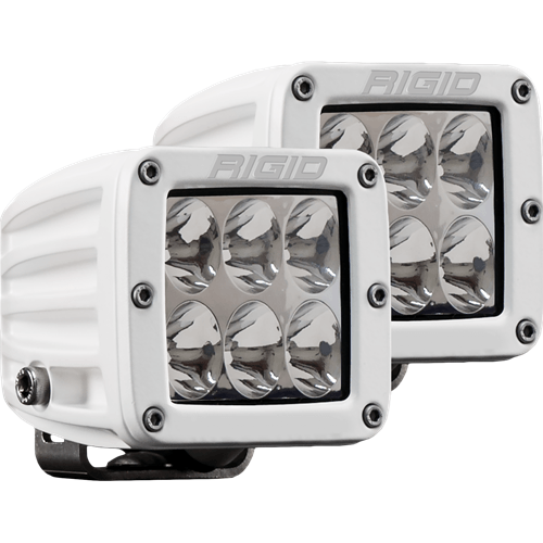 Rigid Industries Pair Driving Surface Mount White Housing D-Series Pro - Open Box