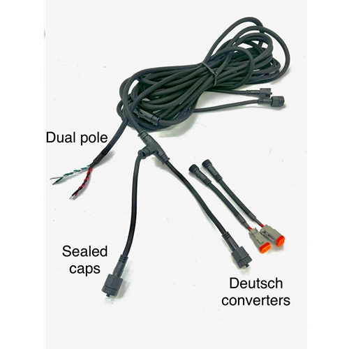 BMC Lights  UNIVERSAL DUAL POLE UP-FITTER WIRE HARNESS - FORD / GM / RAM: UNIVERSAL 