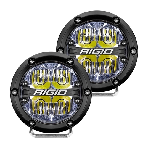 Rigid Industries Pair 360-Series 4 Inch Led Off-Road Drive Beam White Backlight - Open Box