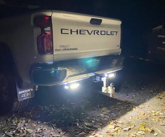 BMC Lights  2020-2024 Chevrolet Silverado 2500/3500 HD Hitch Bar ™ w/ RIGID Ignite Endcap Upgrade